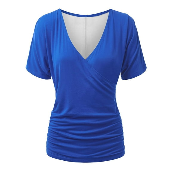Giftesty Womens T Shirts Short Sleeve Shirts V-Neck Tops Summer Casual Lightweight Clothes