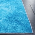 thumbnail image 5 of SAFAVIEH Malibu Rhoda Geometric Polyester Machine Washable Area Rug, Dark Gray/Turquoise, 6' x 6' Square, 5 of 13
