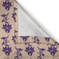 thumbnail image 6 of Ambesonne Purple Valance & Curtain, Ancestral Blooming Nature, 55"x24", Beige Plum, 6 of 6
