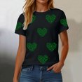 thumbnail image 4 of GEWSEY Women's St Patrick's Day T-Shirt Lucky Irish Shamrock Paddy's Day Graphic Tees Tops (Black, S), 4 of 8