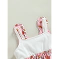 thumbnail image 6 of Bagilaanoe Newborn Baby Girl Easter Rompers Dress Bunny Print Sleeveless Bodysuit 3M 6M 12M 18M Infant Summer One Piece Jumpsuit, 6 of 9