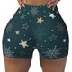 thumbnail image 2 of Balery Christmas Snowflake Pantalones cortos de entrenamiento estampados para mujer, sin costuras, ajustados, para gimnasio, yoga, correr, deportes, ejercicio activo, fitness.-XX-Large, 2 of 8