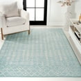 thumbnail image 4 of JONATHAN Y MOROCCAN HYPE 8 x 10 Area Rug, Ziri Moroccan Geometric - Turquoise/Cream, MOH210E-8, 4 of 9