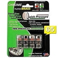 thumbnail image 1 of Quick Pressure QP-000065 Valve de Surveillance de Pression des Pneus Chromée en Laiton 65 psi, (Lot de 4), 1 of 4