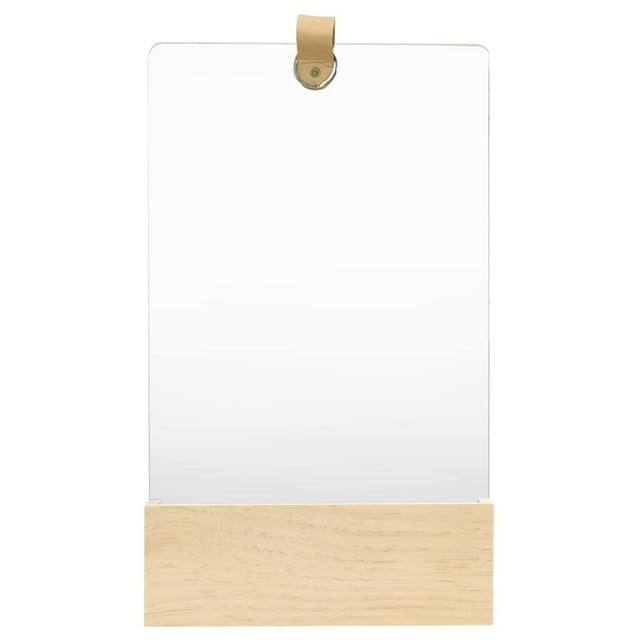 Espejo de Pared vidaXL de Madera Maciza de Pino con Repisa 39,6x22,9x6,1 cm