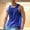 Blue, variant on Mens Round Neck Sleeveless Tank Tops Summer Casual Sport Gym Slim Fit Blouse Vest T Shirt