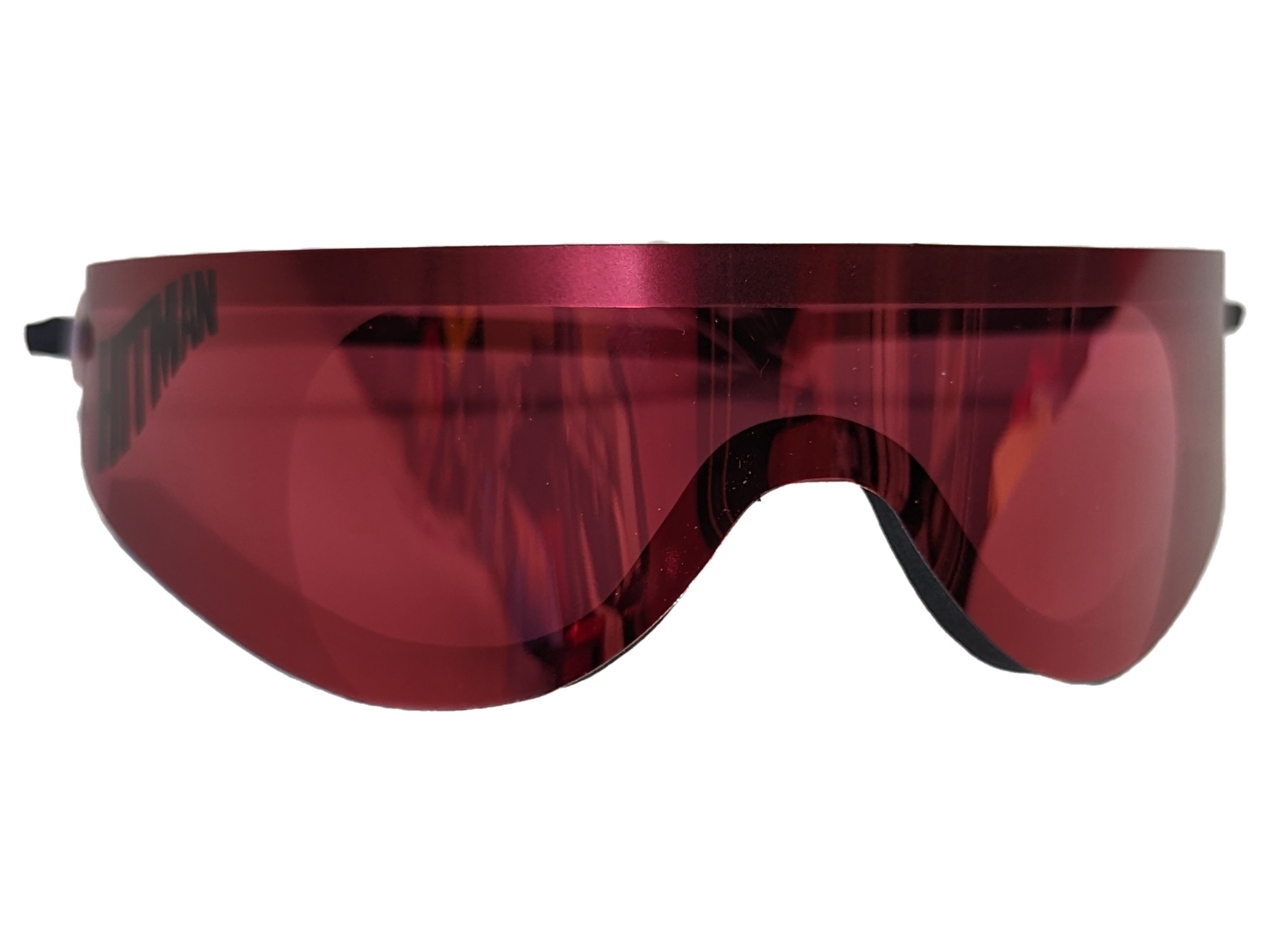 Hitman WWF Logo Pink Bret Hitman Hart Wrap Around Shades Sunglasses