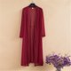 thumbnail image 1 of Cárdigan largo de manga larga para mujer, chaqueta holgada, chal, prendas de vestir exteriores, 4XL, 5XL, 6XL, verano y otoño, 2022 qiuyongming unisex, 1 of 2