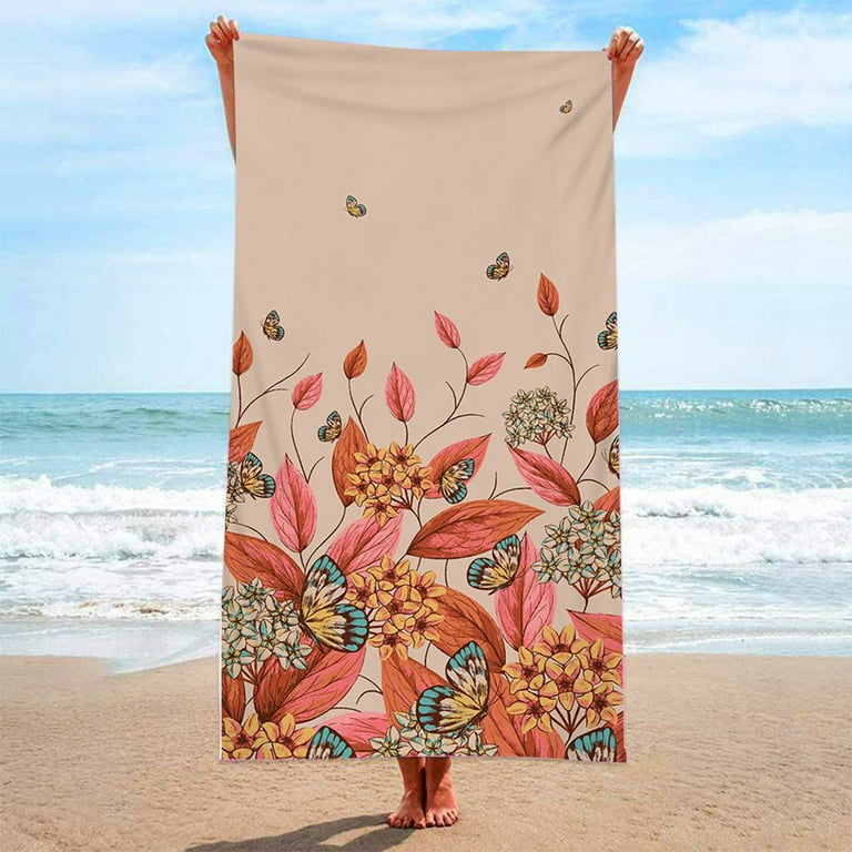 2023 Summer Savings Clearance! WJSXC Beach Accessories Essentials, Pool  Swim Travel Soft Towels Blanket Bulk for Adult Women Men Camping Cruise  Lounge Chair Cover Gift B 