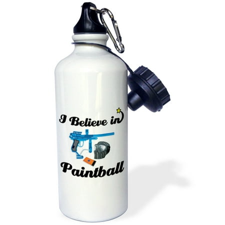 - 3dRose I Believe In Paintball, Sports Water Bottle, 21oz