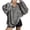 Gray, variant on Women's Leopard Print Sweatshirt Oversized Quarter Zip Collar Long Sleeve 2026 Fall Fashion Pullover Tops XL