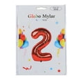 thumbnail image 2 of Globo Prichos Metálico con Diseño de Número 2 Varios Colores 1 Pieza, 2 of 4