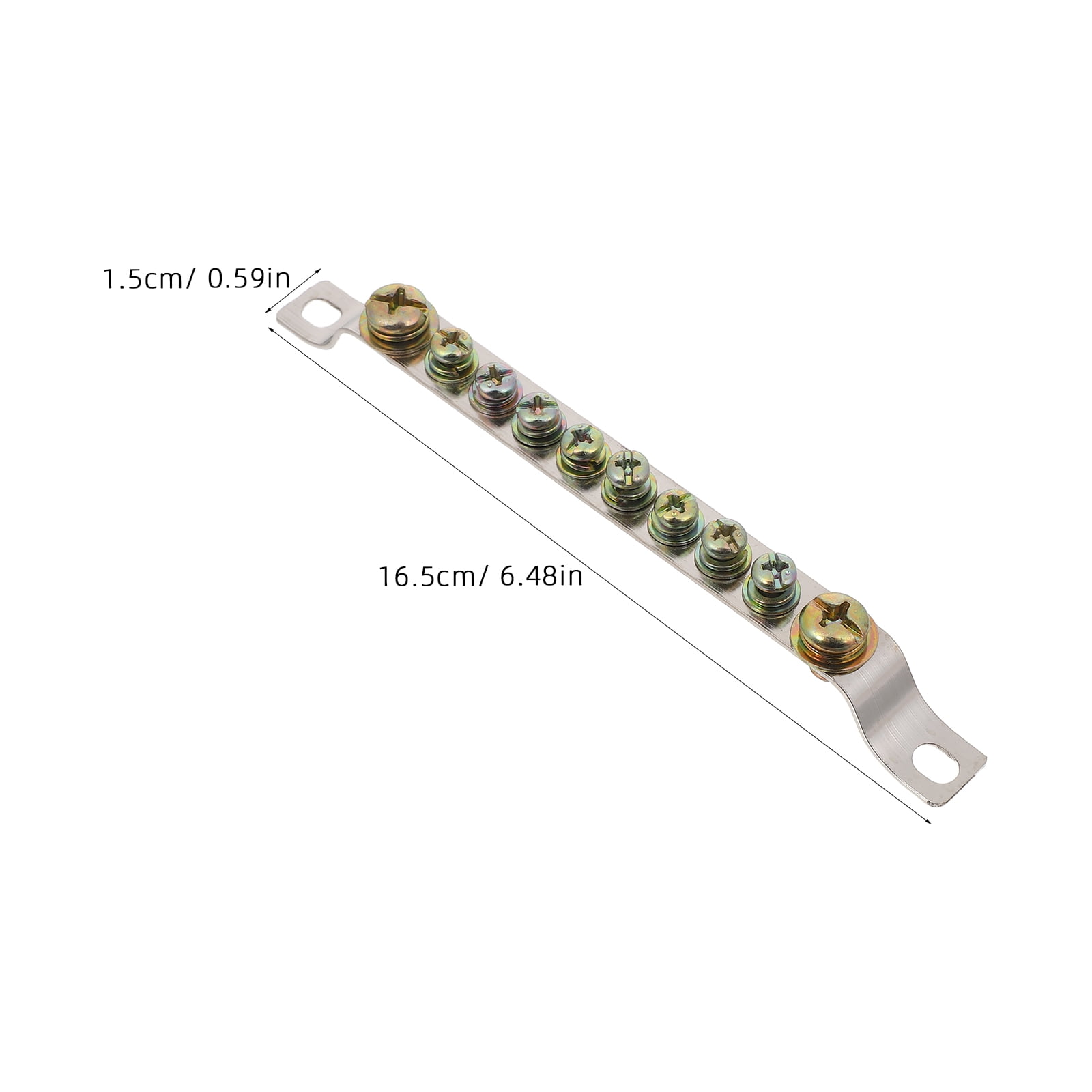 ETHZZLE 4Pcs Space Efficient Copper Neutral Bar Terminal Block for Electrical Panel Wiring
