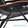 thumbnail image 3 of CHYVARY Oversized Zero Gravity Patio Reclining Padded Lounge Chair with an Adjustable Headrest and a Side Tray, Grey, 3 of 9