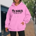 thumbnail image 3 of Senior Mom Hoodies for Women Class Of 2026 Hoodie Graduation Graphic Hooded Sweatshirt with Pockets Pullover Tops, 3 of 4