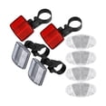 thumbnail image 1 of Reflectores delanteros y traseros para bicicleta, reflectores de advertencia para hombres, mujeres y adultos, reflectores para bicicleta para adultos 4 reflectores delanteros y traseros, 1 of 8