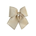 thumbnail image 2 of Gold Flocking Velvet Christmas Tree Bow - Large 30" Red Velvet Bow for Tree Topper, Wedding Arch & Gift Decoration, 2 of 6