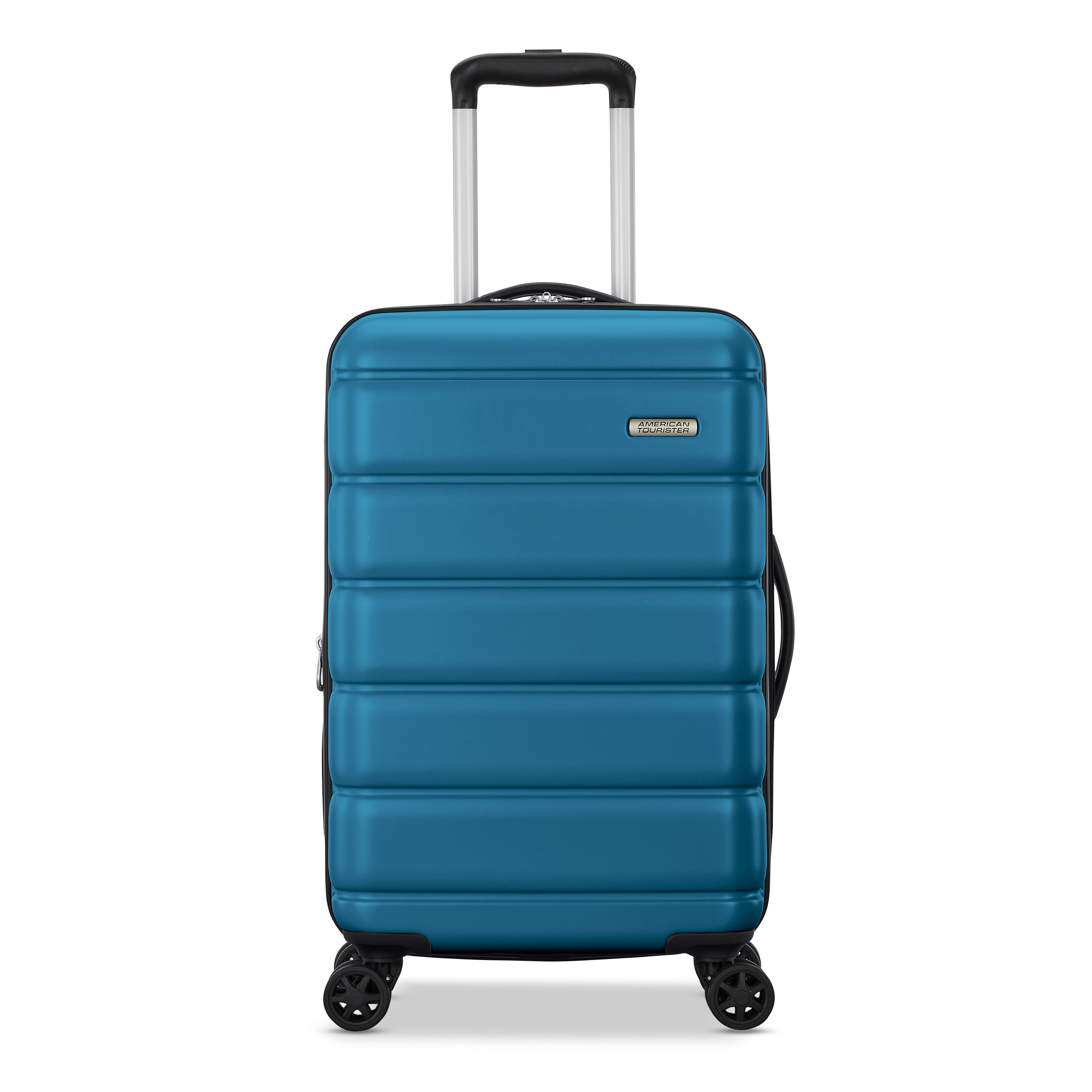 American Tourister Roll Out 2-Piece Luggage Set with Spinner Wheels (Carry on/Medium Checked) - Lagoon Blue