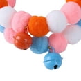 thumbnail image 6 of CSCHome Dog Cat Collars Cute Colorful Hairball Necklace, High Stretch Soft Hairball Collars with Bell for Cat Kitten Dog Puppy M size about 13-15inch neck circumference, 6 of 9