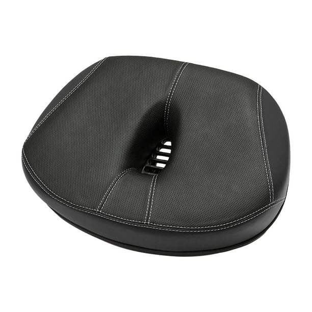 Cojín de asiento de bicicleta sin nariz para hombres y mujeres, adecuado para bicicletas eléctricas. Negro