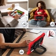 thumbnail image 6 of Rugged Case For iPad 5th 6th Generation 9.7 inch & Air 2 & Pro 9.7 Shockproof Cover with Rotatable Stand & Pencil Ring & Strap, 6 of 9