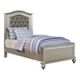 thumbnail image 2 of Furniture of America Mikke Contemporary Panel Bed, Twin, Silver, 2 of 6