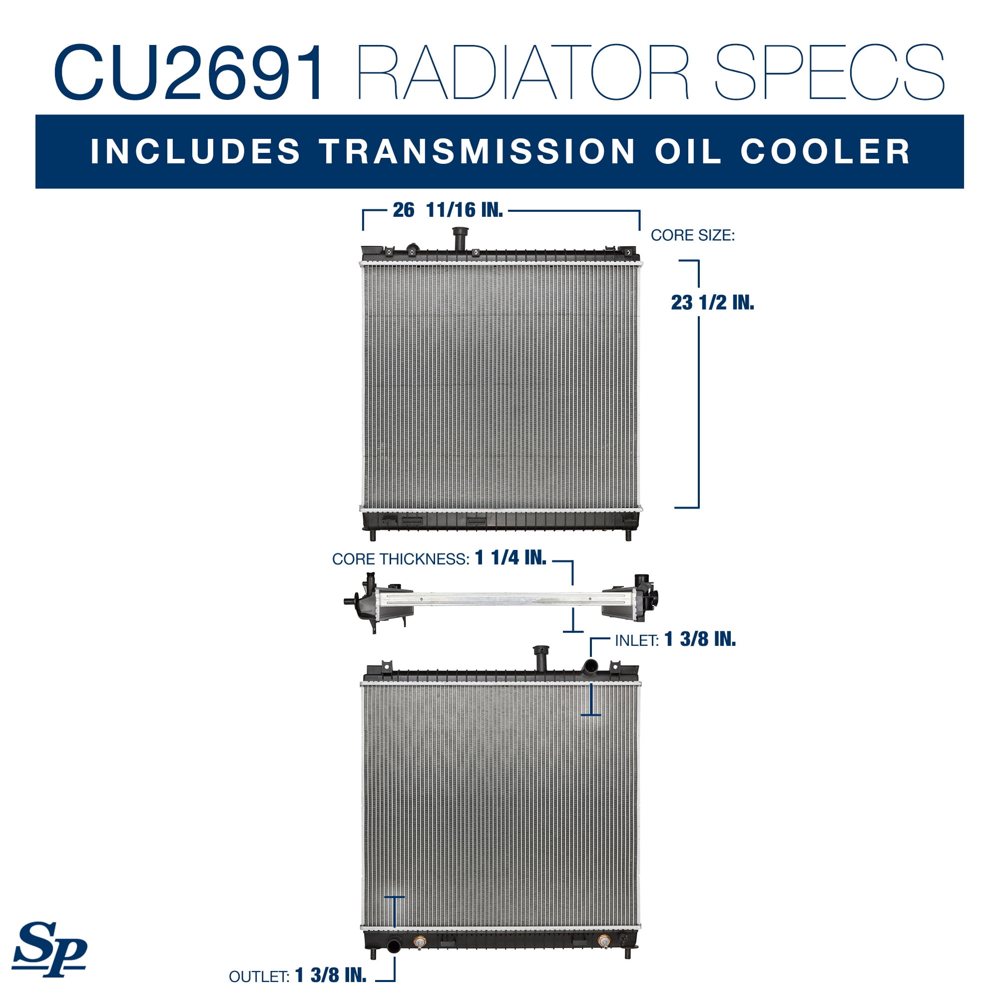 Spectra Premium CU2691 Automotive Radiator
