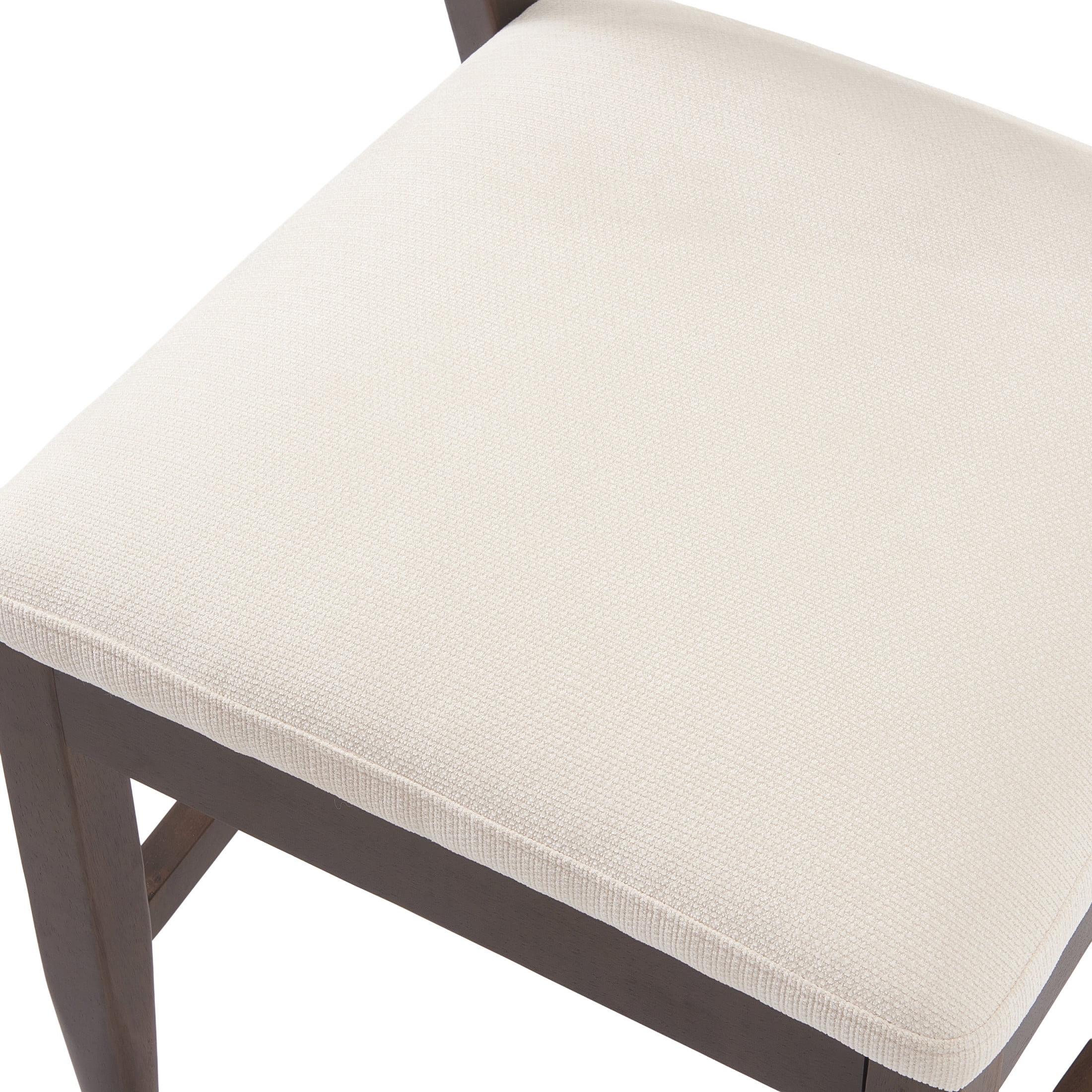 Christopher Knight Home Modern Armless Dining Chairs with Cane Back, Wood Frame, Walnut, Set of 4
