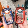 thumbnail image 3 of Kids water drinking bottle cute for child direct drinking straw square sealed leak-proof (HTOOQ), 3 of 4