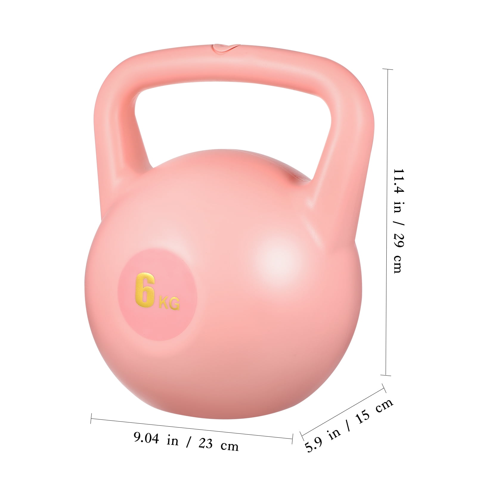 HONMEET PE Material Kettlebell with Ergonomic Grip Handle for Home Gym Fitness Workouts and Strength Training