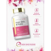 Hair Skin and Nails Vitamin | 120 Softgels | Beauty Formula Supplement | with Biotin and Collagen | by Carlyle