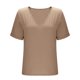 thumbnail image 5 of mfyjkho Tops Para Mujer, Blusa Informal De Encaje De Manga Corta Con Capucha Y Cuello En V Liso De Gran Tamaño Para Mujer Tops Y Blusas Para Mujer L, 5 of 6