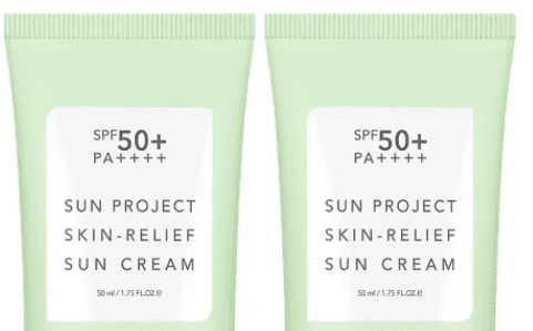 Thank You Farmer Sun Project Skin Relief Sun Cream, SPF 50+, 1.75 fl oz, 2-pack
