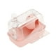 thumbnail image 2 of Jaula para hámster portátil con ventilación, transpirable, transparente con asa, hábitat para rosa, 2 of 9