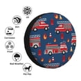 thumbnail image 5 of Balery Fire Truck 1tire Cover Waterproof Dust-Proof, Universal Spare Wheel Tire Cover For Trailer, Rv, Suv Truck And Vehicle Camper Accessories-17 Inch, 5 of 9