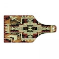 thumbnail image 1 of Arrow Cutting Board, Inspired Pattern Graphic Design Abstract Art Earth Tones, Decorative Tempered Glass Cutting and Serving Board, Wine Bottle Shape, Orange Yellow Red, by Ambesonne, 1 of 1
