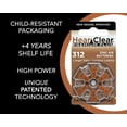 thumbnail image 4 of HearClear Size 312 Zinc Air 1.45V Hearing Aid Batteries Brown Tab (12 Pack), 4 of 7