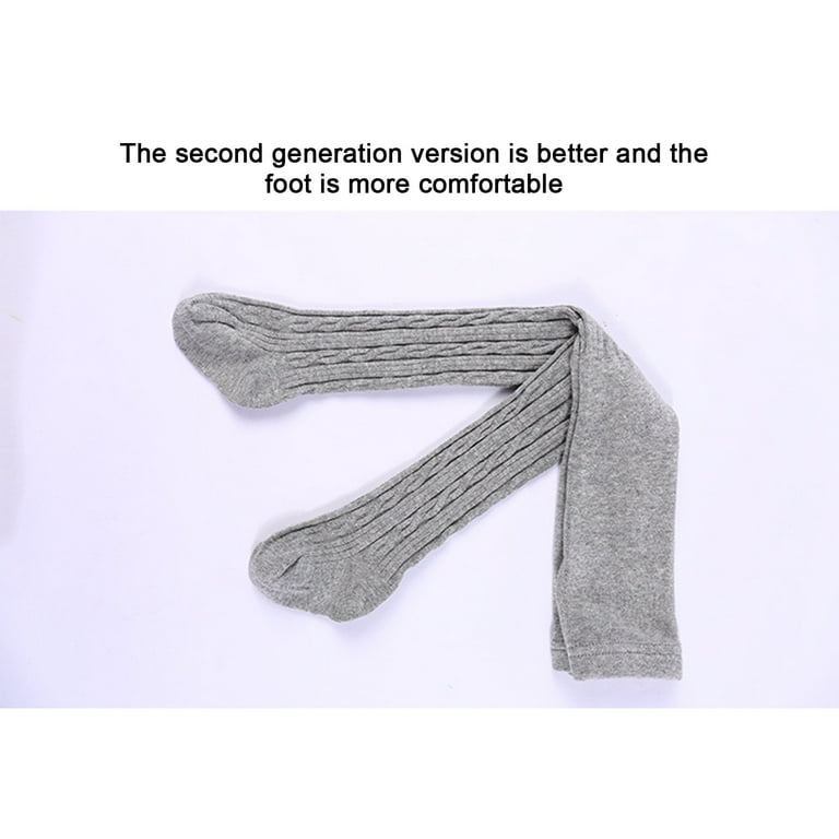 YWDJ 0-12 Years Girls Leggings Kids Pantyhose For Spring Fall Wear Medium  Thick White Bottoming Socks Leggings Gray 6-8 Years