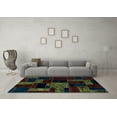 thumbnail image 3 of Ahgly Company Indoor Rectangle Patchwork Light Blue Transitional Area Rugs, 7' x 9', 3 of 4