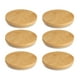 thumbnail image 1 of Juego De 6 Tapas De Tarro De Yogur De Madera, Tapa De Vaso A Prueba De Fugas, Tapa De Tarro De Conservas, Reutilizable, 70mm, 1 of 8