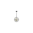 thumbnail image 2 of Wallace 4 light Matte Black and Brass Pendant, 2 of 4