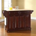 thumbnail image 2 of Bowery Hill 2-Drawer Traditional Wood Kitchen Island in Mahogany, 2 of 6