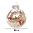 thumbnail image 2 of Bola de adornos colgantes de árbol de Navidad de plástico, para regalo de Año Nuevo, fiesta de boda, decoración del hogar..., 2 of 6