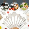 thumbnail image 6 of Vesteel 15-Piece Kitchen Utensils Set, Silicone Cooking Utensils with Holder, Non-stick Cookware Friendly & Heat Resistant - Khaki, 6 of 7