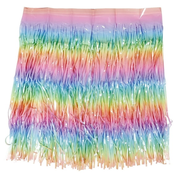 unbranded Multi Plastic Table Skirt Easy to Clean Macaron Gradient for Wedding Birthday 1Pack