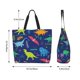 thumbnail image 5 of Balery Dinosaurs Bolsa Tote Estilo Estético con Cremalleras, Bolsa de Hombro, Bolsa de Compras Grande y Plegable, 5 of 8