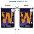 thumbnail image 5 of America Forever Monogram Halloween Bat Garden Flag 12.5 x 18 inches Letter W Double Sided Small Flags for Outside, Holiday Party Yard Outdoor Halloween Horror Nights Flag, 5 of 6