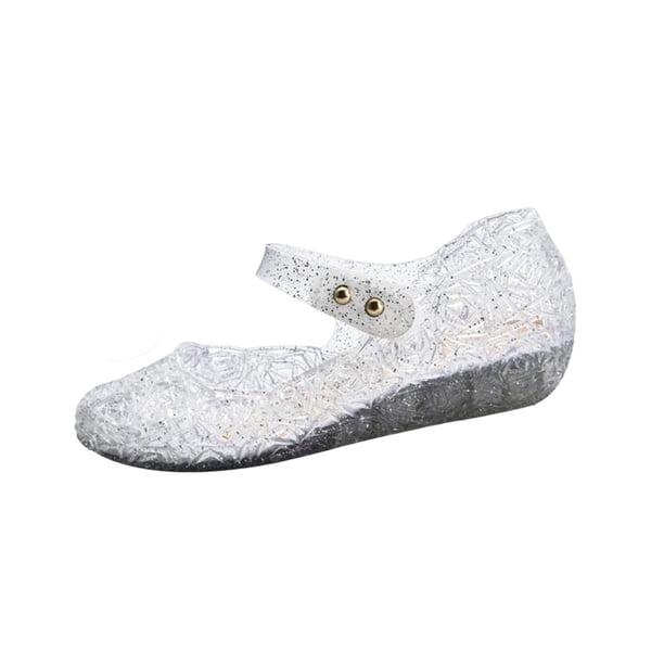 Zapatos Cómodos para Caminar Zapatos de Princesa de Cristal de Gelatina Grueso de las Niñas Zapatos de Agua de Estilo Primavera / Verano