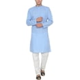 thumbnail image 1 of Royal Men's Cotton Kurta Pyjama Set (ROYAL_203_Blue_Small), 1 of 1