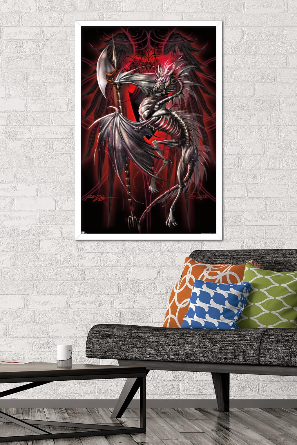 Ruth Thompson - Dragonblade Lichblade Wall Poster, 22.375" x 34", Framed